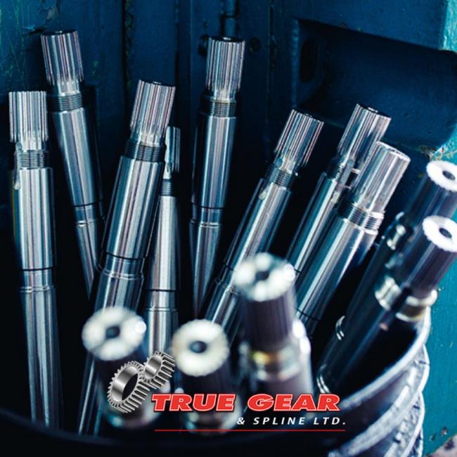 Efficient and durable splined shafts from True Gear & Spline Ltd. in Cambridge, Ontario