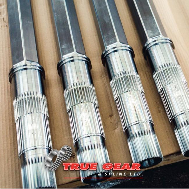 Dependable spline shafts from True Gear & Spline Ltd. in Cambridge, Ontario