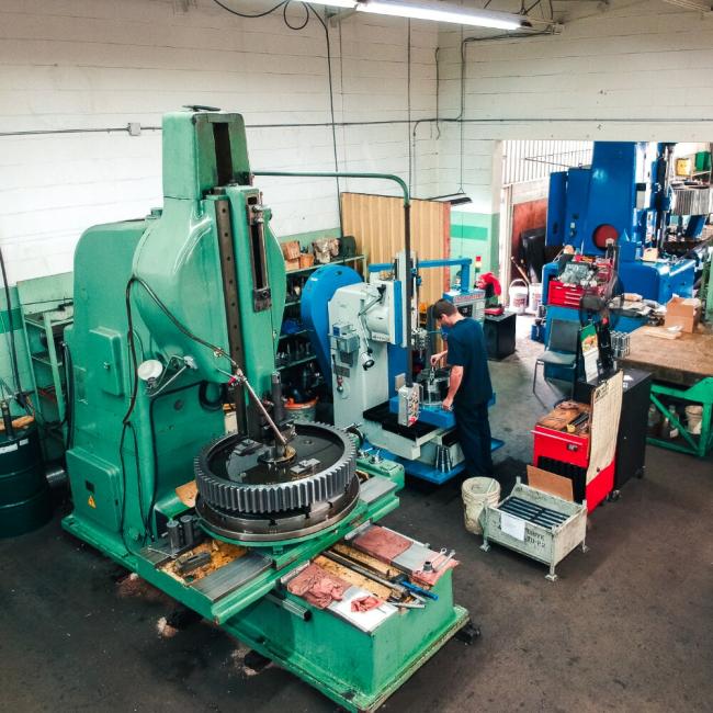 Custom spur gears from True Gear & Spline Ltd. in Cambridge, Ontario.